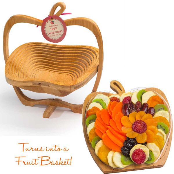 Dried Fruit Wooden Apple Basket